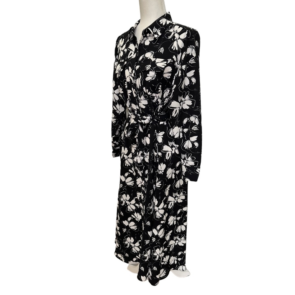 Alfani Button Up Floral Print Shirtdress Women’s Midi Dress - S/M - Picture 12 of 17